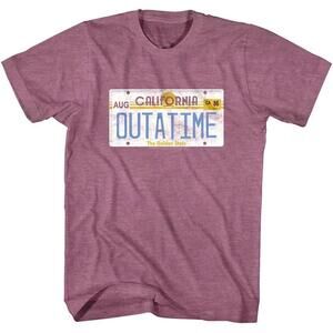 Back Future Outatime Plate Retro Movie Graphic Unisex T-Shirt